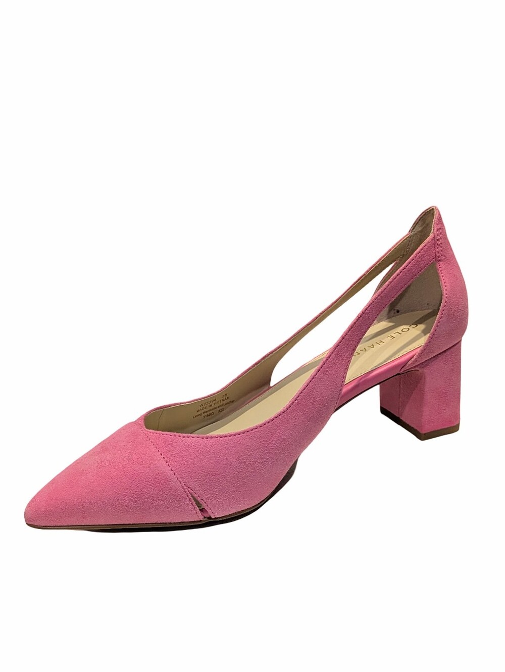 Elegant Cole Haan Caia Suede Side Cut Pump Sz 8 - 38.5